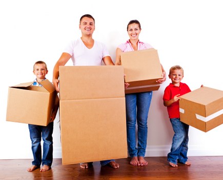 Packing and loading support for a Finsbury man and van service