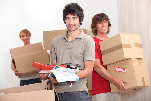 Local office movers managing a commercial relocation in central London