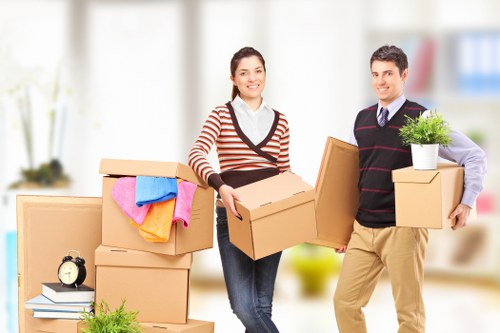 Moving truck service for Finsbury residential streets