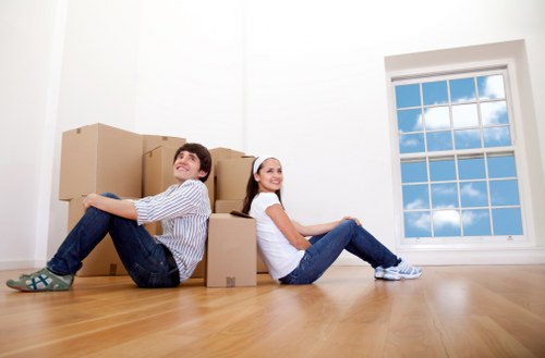Customer booking a van moving service with clear service terms