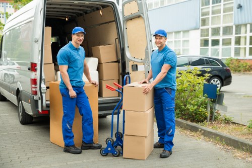 Furniture moving and loading support in a Finsbury property