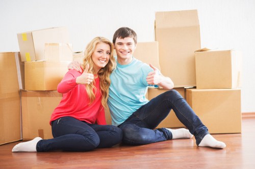Careful loading of furniture for a Finsbury move